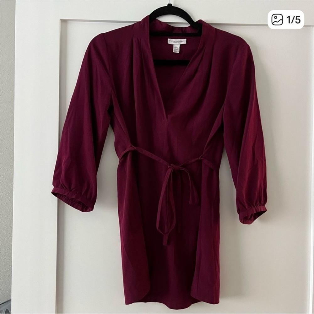 Liz Lange Burgundy Blouse